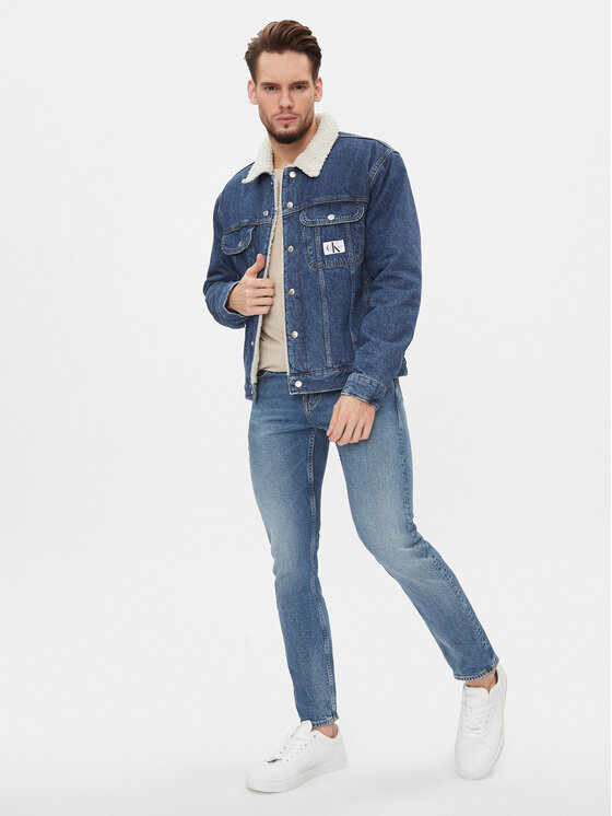 Calvin Klein Jeans Calvin Klein Jeans Džinsinė striukė 90's J30J323905 Mėlyna Regular Fit