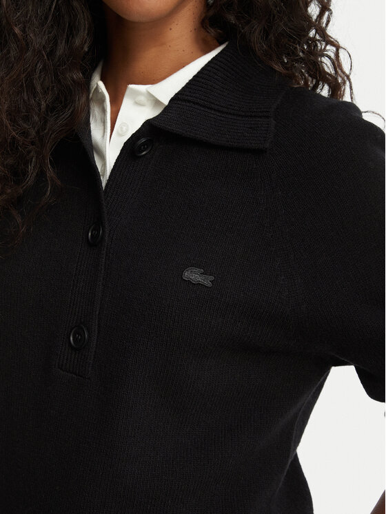 Lacoste Lacoste Светр AF4010 Чорний Classic Fit