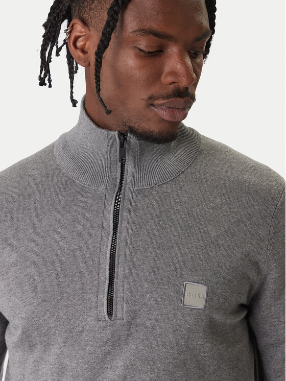 BOSS BOSS Maglione Kanobix 50527585 Grigio Regular Fit