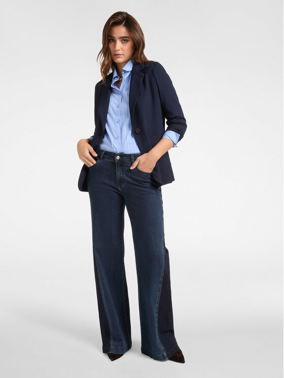 Elena Mirò Elena Mirò Giacca di transizione R037P000065N064 Blu Regular Fit