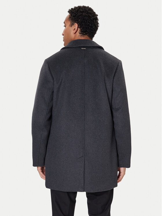 Guess Guess Cappotto di lana M4BL3S WGJ82 Grigio Slim Fit