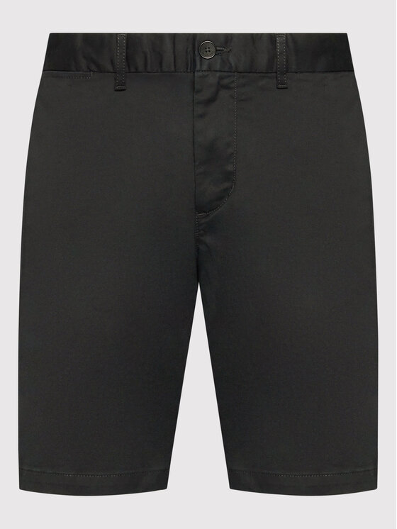 Tommy Hilfiger Tommy Hilfiger Pantaloncini di tessuto Brooklyn MW0MW23563 Nero Regular Fit