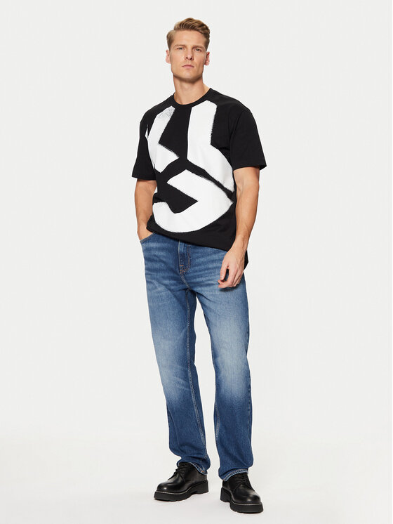 Karl Lagerfeld Jeans Karl Lagerfeld Jeans T-Shirt A1M17045 Μαύρο Regular Fit