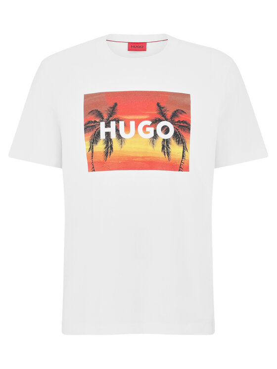 HUGO Hugo T-Shirt 50488952 Bílá