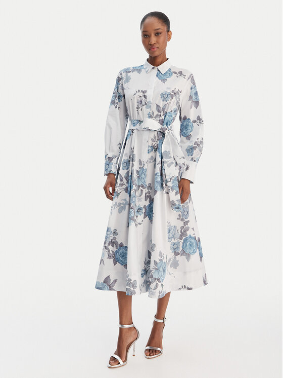 Marella Rochie tip cămașă Formica 2613221161 Albastru celest Regular Fit