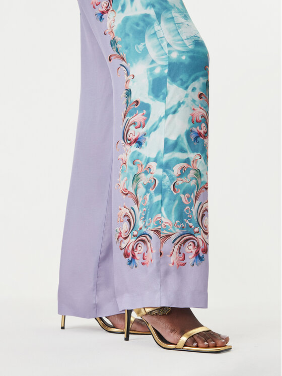 Versace Jeans Couture Versace Jeans Couture Штани з тканини 80HAA1P2 NS830 Світло-фіолетовий Regular Fit