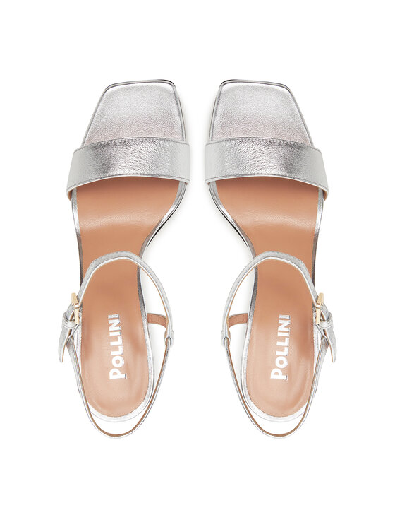 Pollini Pollini Sandali SA16328C0MTH0902 Srebrna