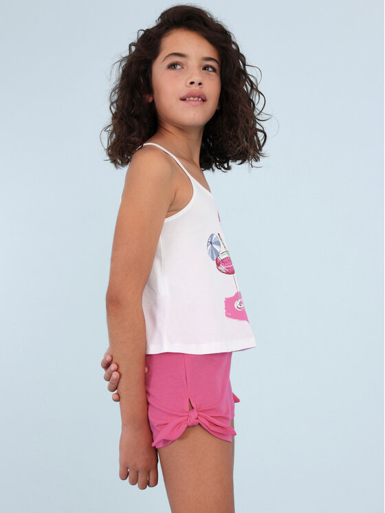 Completo top e pantaloncini 6245 Multicolore