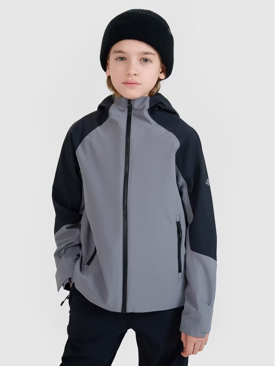 4F 4F Kurtka outdoor 4FJWSS25TTJAM681-24S Szary Regular Fit