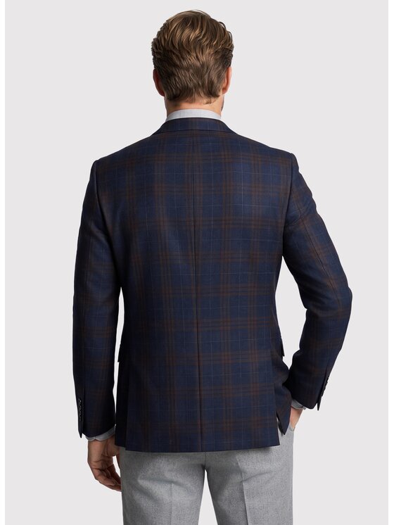 Pako Lorente Pako Lorente Marynarka P26WP-3X-007 Granatowy Slim Fit