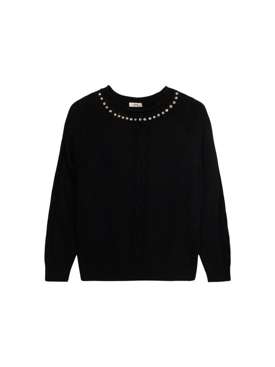 Oltre Oltre Maglione M320J105251N033 Nero Regular Fit