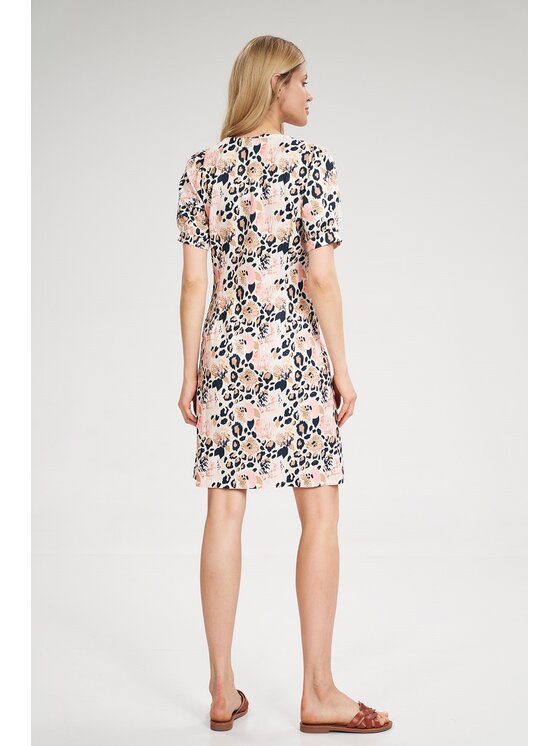 FIGL FIGL Sukienka M704 Kolorowy Regular Fit