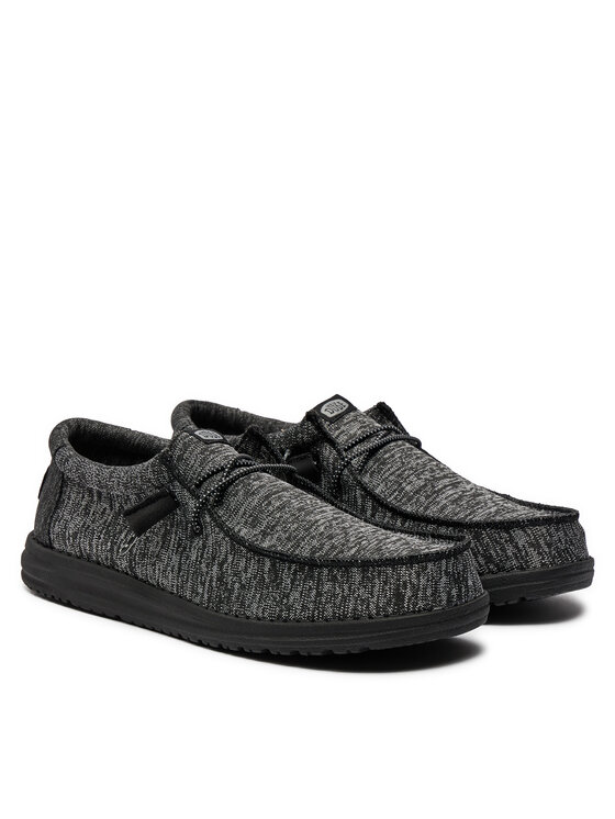 Hey Dude Hey Dude Mokasyny Wally Sport Knit 40536-060 Czarny