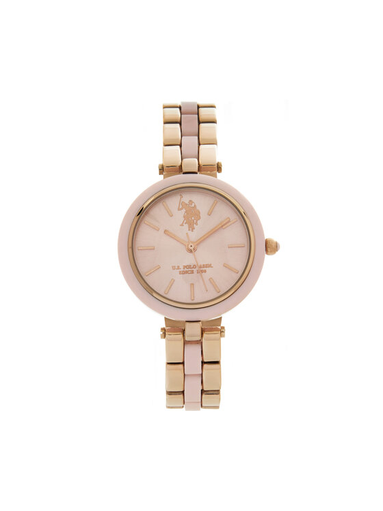 U.S. Polo Assn. Uhr USP8359PK Goldfarben, Größe 00