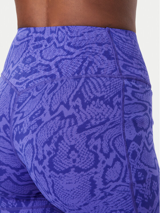 adidas adidas Kolarki Optimé Snake Short Leggings KV1152 Fioletowy Slim Fit