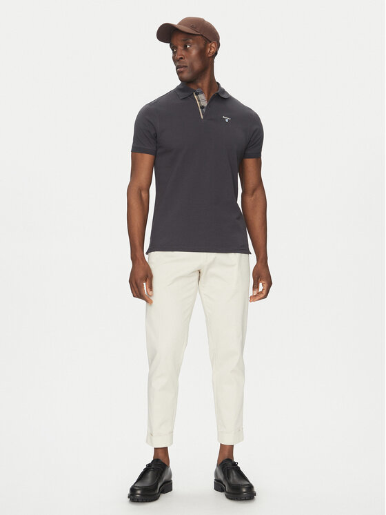Barbour Barbour Polo Tartan MML0012NY51 Granatowy Tailored Fit