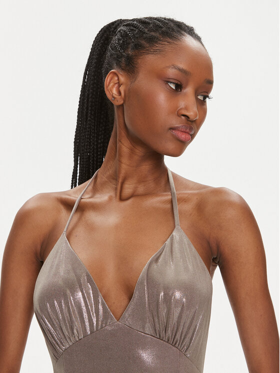 PINKO Pinko Vakarinė suknelė 103003 Y5RA Smėlio Regular Fit