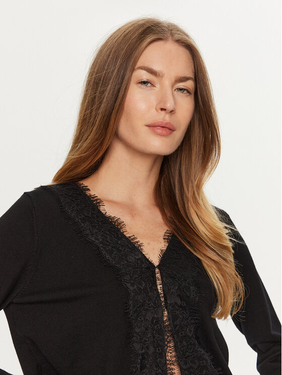 ARTIGLI ARTIGLI Kardigan ACMA000388 Crna Regular Fit