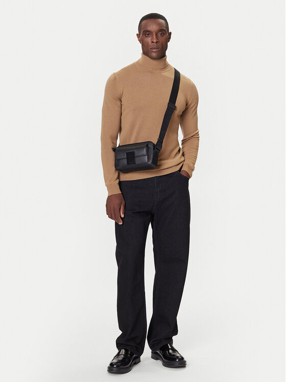 KARL LAGERFELD KARL LAGERFELD Krekls ar augstu apkakli 655058 554399 Bēšs Regular Fit