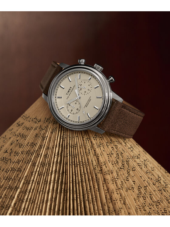 Timex Timex Zegarek TW2Y23500 Brązowy