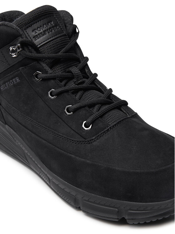 Tommy Hilfiger Tommy Hilfiger Сникърси Warm Nubuck Hybrid B FM0FM05189 Черен