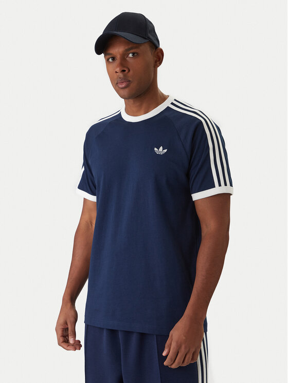 adidas adidas T-Shirt 3-Stripes KE3536 Granatowy Regular Fit