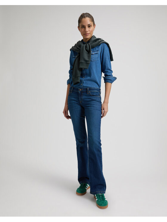 Lee Lee Jeansy JESSICA Niebieski Wide Leg