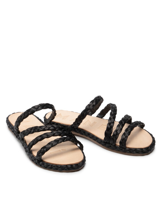 Manebi Manebi Espadrilles Rope Sandals S 3.7 Y0 Schwarz