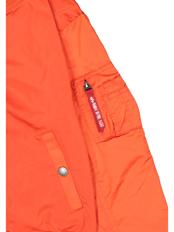 Alpha Industries Alpha Industries Kurtka bomber MA-1 TT Two Tone Bomber Jacket Kids Pomarańczowy Regular Fit