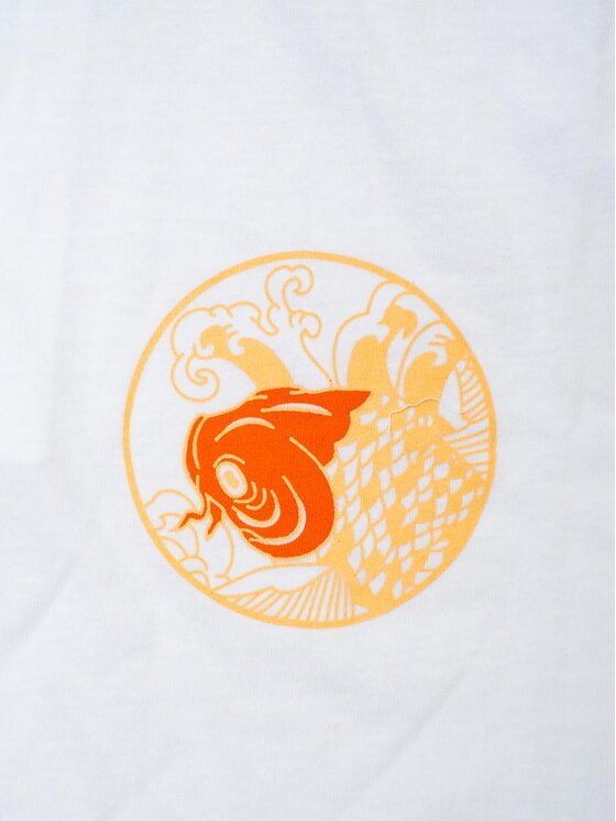 MyStars MyStars T-Shirt Koi Chest 132421 Biały Regular Fit