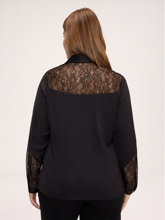 Fiorella Rubino Fiorella Rubino Koszula 5039T001573N033 Czarny Regular Fit