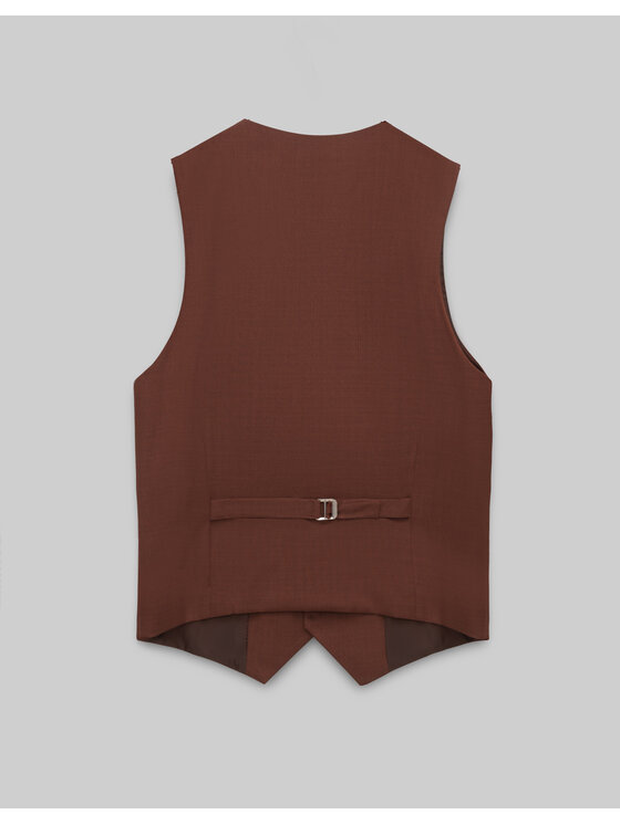 Borgio Borgio Kamizelka barzano_cg Miedziany Slim Fit