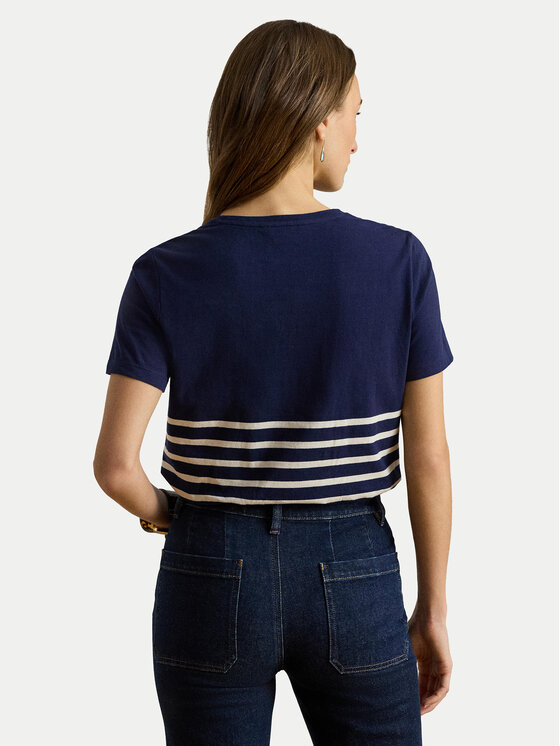 LAUREN RALPH LAUREN LAUREN RALPH LAUREN T-shirt 200B21056001 Blu scuro Relaxed Fit