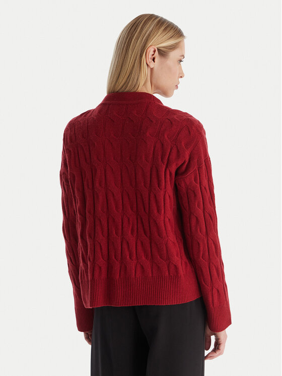 Tommy Hilfiger Tommy Hilfiger Kardiganas WW0WW43089 Raudona Regular Fit