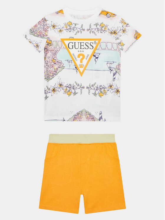 Guess Set tricou și pantaloni scurți sport I4GG00 K8HM3 Colorat Regular Fit