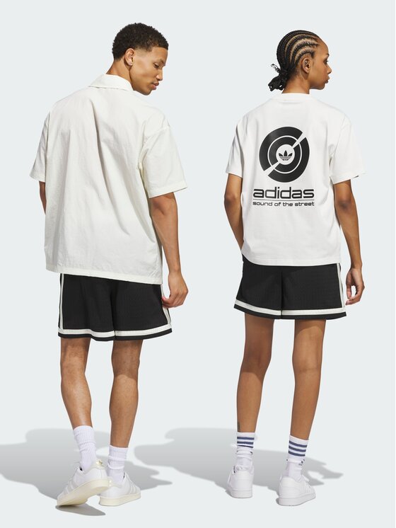 adidas adidas Szorty materiałowe 139543 Czarny Loose Fit