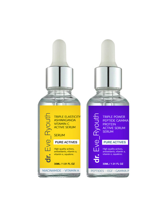 Serum dr. Eve Ryouth, Triple Elasticity Witamina C Potężne serum 30ml + serum Triple Power Peptide Gamma Protein 30ml
