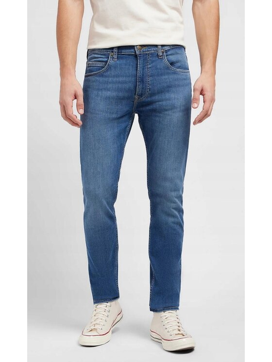 Lee Lee Jeansy Rider Niebieski Slim Fit