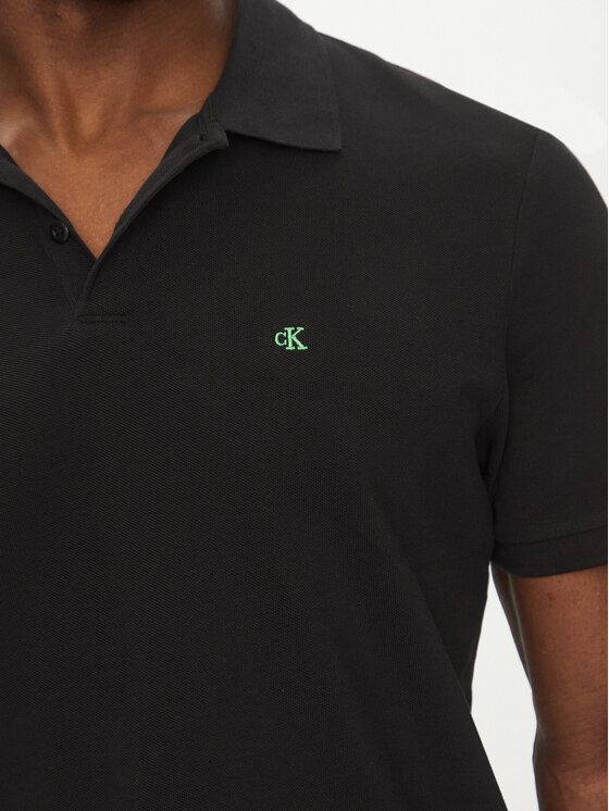 Calvin Klein Jeans Calvin Klein Jeans Polo majica LV040EM269 Črna Regular Fit