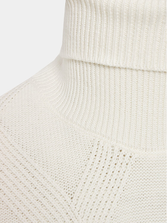 Lindbergh Lindbergh Bluză cu gât 30-804043 Écru Relaxed Fit