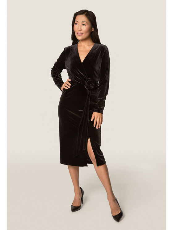 QUIOSQUE QUIOSQUE Šaty DRESS RIS Černá Regular Fit