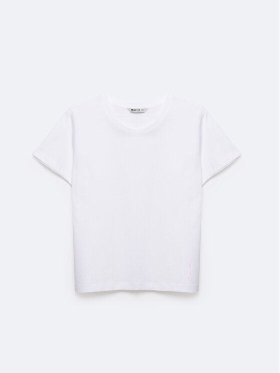 BIG STAR BIG STAR T-Shirt BASSECA Biały Basic Fit