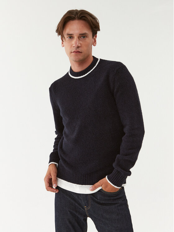 United Colors Of Benetton Pulover 104AK104Q Bleumarin Regular Fit