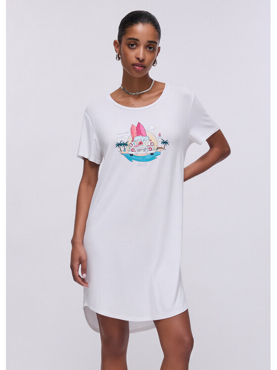 Liu Jo Liu Jo Vestito da spiaggia VA6168JS360P9476 Bianco