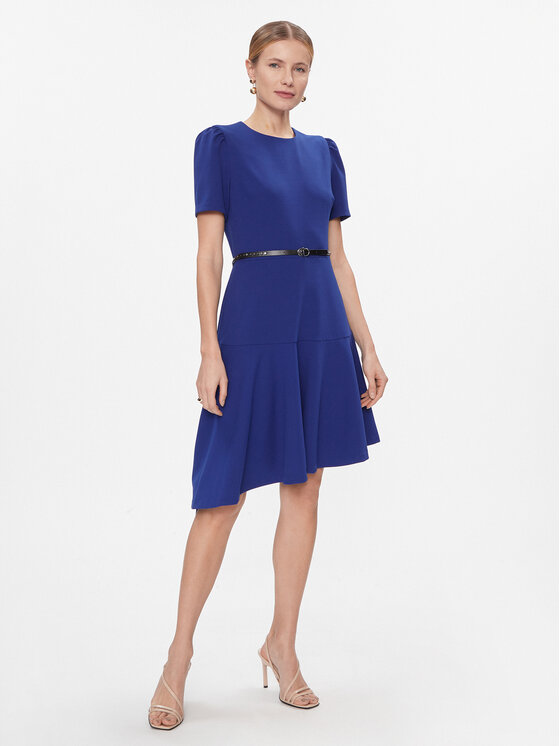 DKNY DKNY Rochie de zi DD3J1466 Bleumarin Regular Fit