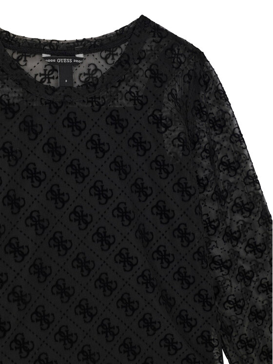 Guess Guess Blúzka J6YP02 K3743 Čierna Regular Fit
