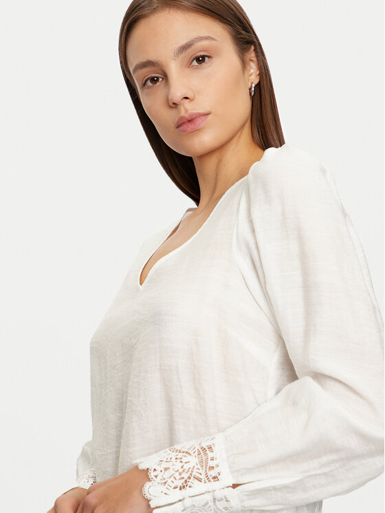 Vila Vila Bluse Lina 14103516 Weiß Regular Fit