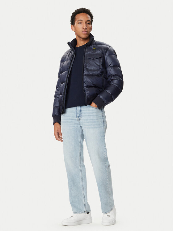 Blauer Blauer Пухено яке Robert 26WBLUC03138 Тъмносин Regular Fit