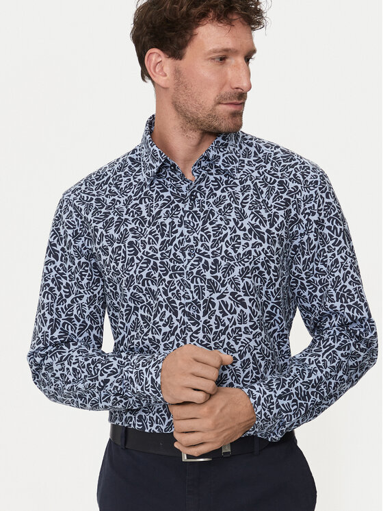 BOSS Boss Koszula C-Hal-Kent-C1-223 50513648 Granatowy Casual Fit