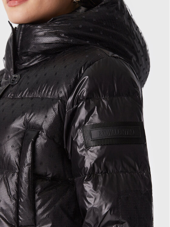 Red Valentino Red Valentino Μπουφάν πουπουλένιο 1R0CP00I6MD Μαύρο Regular Fit